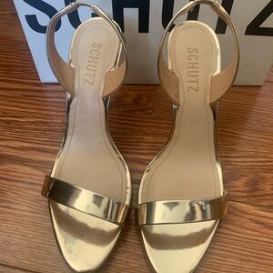 Schutz  gold Luriane Sandal